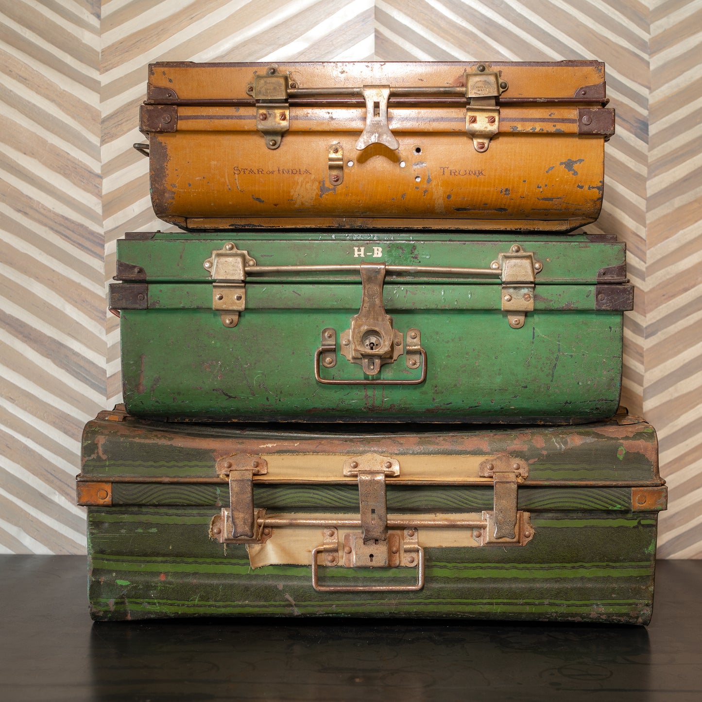 Vintage Indian Steamer Trunks